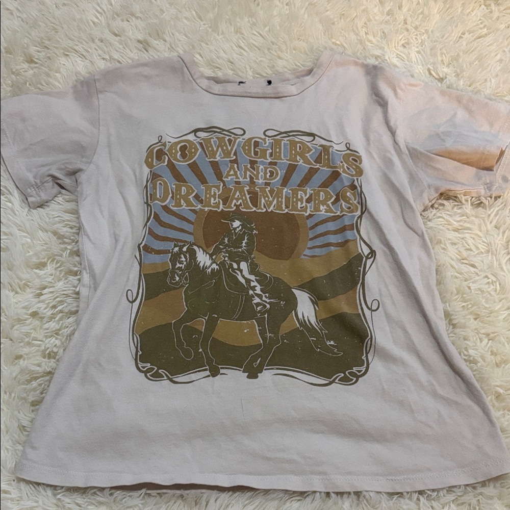 Cowgirls and Dreamers Kids Shirt - Cream